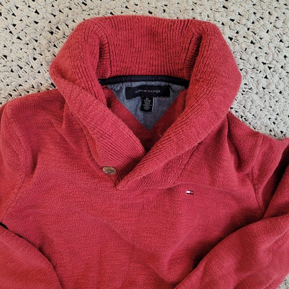 Tommy Hilfiger Men Red Sweater - Picture 9 of 12
